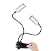 SIXNEWAABB Anpress Book Light, Clip-on Music Stand Lights, Bed Reading Lamps USB Rechargeable Night Light for Piano Desk Musicians Reader Kids (12 LED Light