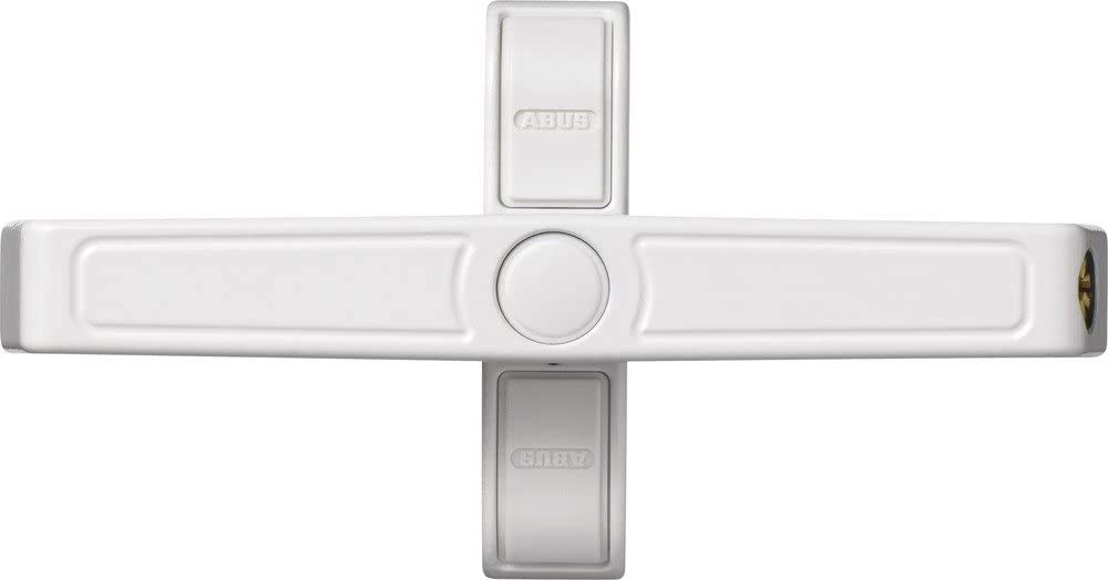 ABUS Window Additional Lock 2420 - Safety Lock with Swivel Latch for Double Wing Windows, Various Locking - ABUS Security Level 6 - 89648 - White — image 1