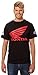 JH Design Men's Honda T-Shirt Wing Logo Crew Neck Black Shirt (Large, RAC4-BLACK)