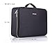 ROWNYEON Makeup Bag Organizer, Professional Portable Travel Makeup Bag for Make-up Artist, Makeup Train Case with EVA Adjustable Dividers |14x10 Inch | Black