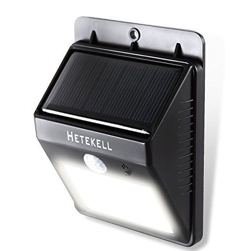 Solar Motion Sensor Lights, Hetekell Super Bright Outdoor LED Solar Powered Waterproof Wireless Security Bright Light for Garden, Deck, Yard, Driveway, Stairs Auto On / Off -No Tools Required
