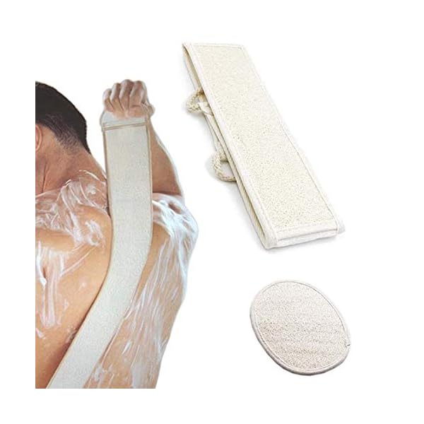 Exfoliating-Loofah-Back-Scrubber-Loofah-Pad-Natural-Plant-Materials-Bath-Loofa-Sponge-for-Shower-SPA-for-Men-and-Women Exfoliating Loofah Back Scrubber & Loofah Pad Natural Plant Materials Bath Loofa Sponge for Shower SPA for Men and Women