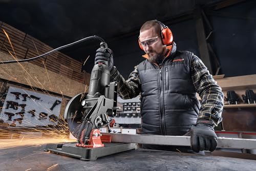 DNIPRO-M Angle Grinder 2400W 230 mm, Professional Radial for Metal, Stone and Concrete, Soft Start Soft Start, Anti-Reset, 5 Position Rotary Handle, M14 Thread, 6500 rpm GL-240