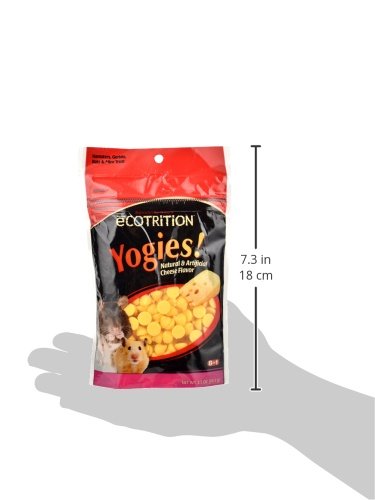 Ecotrition Yogies Hamster/Gerbil/Rat Treats, Cheese Flavor, 3.5-Ounce