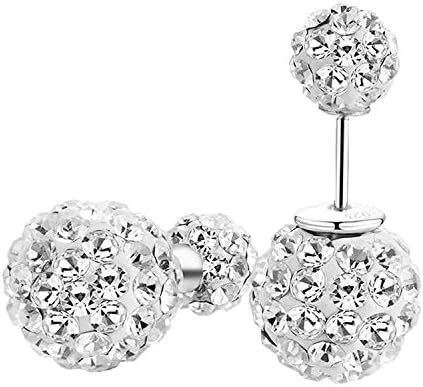 Gintan Luxury Earrings, Women’s, Popular, 0.2 – 0.3 inch (6 – 8 mm) Ball Earrings, with Catch, 925 Sterling Silver, Hypoallergenic Earrings, Ear Jewelry