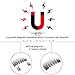 SexyBeauty.u Upgraded Magnetic Eyelashes Glue-free 3D Reusable, Natural Look and Easy to Apply Magnetic Eyelashes for All Eyes (Black)