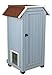 TRIXIE 'Cat's Home' Outdoor Cat House, Weatherproof 3-Story Cat House, Hinged Shutters with Latch & Perch, 2 Doors, Outdoor Shelter for Cats and Small Animals, Blue / White Pine Wood