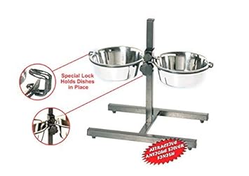 Buy Elton Diner Adjustable Elevated Pet Feeder Raised Dog Feeding