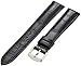 Hadley-Roma Men's MSM898RA-180 18-mm Black Alligator Grain Leather Watch Strap