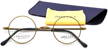 AMILLET Retro Men's Round Titanium Eyeglass Frames