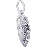 Rembrandt Charms Speed Boat Charm, Sterling Silver
