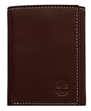 Timberland Men's Exclusive Blix Fine Leather Trifold Wallet (Brown)