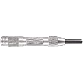 Starrett Hinge Locating Automatic Center Punch, 5" Length, 5/8" Dia | Adjustable Stroke, Removable Tapered Point, Aluminum Material, 819