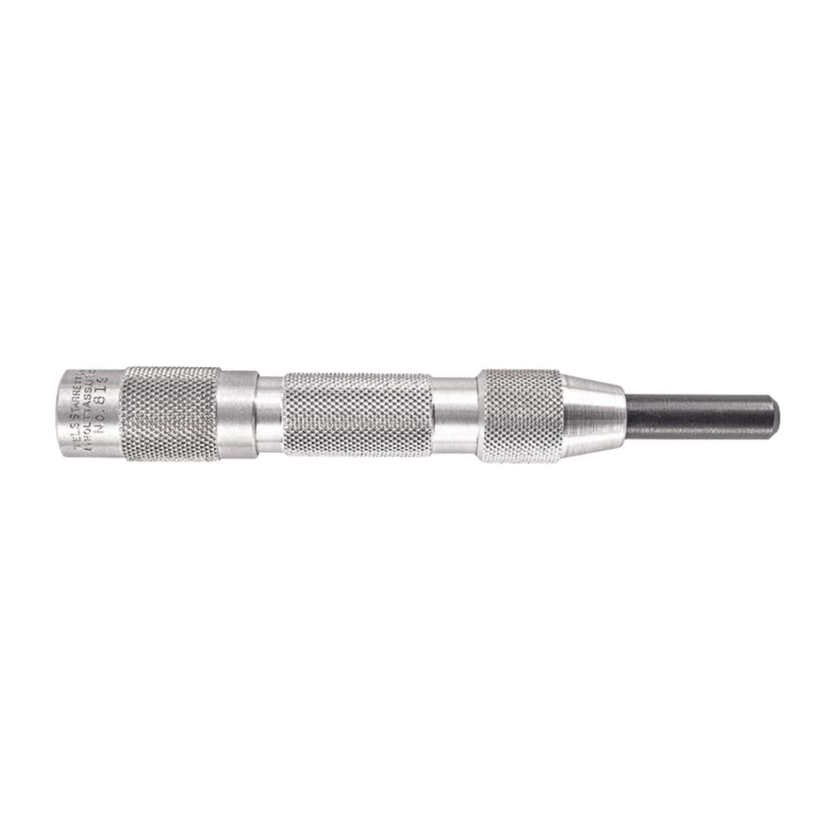 Starrett 819 Hinge-Locating Automatic Center Punch With Adjustable Stroke, 5" Length, 5/8" Diameter