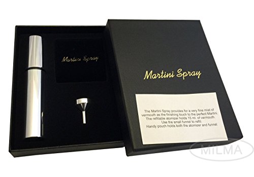 Franmara Martini Atomizer Gift Set, SS Martini Mister, Dry Martini Vermouth Spray Sprayer - Thumbnail 2