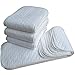 10 Pcs Baby Washable Diaper, Misaky Cotton Reusable Soft Cloth Inserts Diaper