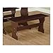 Nook Table Breakfast Bench Corner Dining Set 3 Piece Kitchen Traditional Style, Seats 6, Espresso