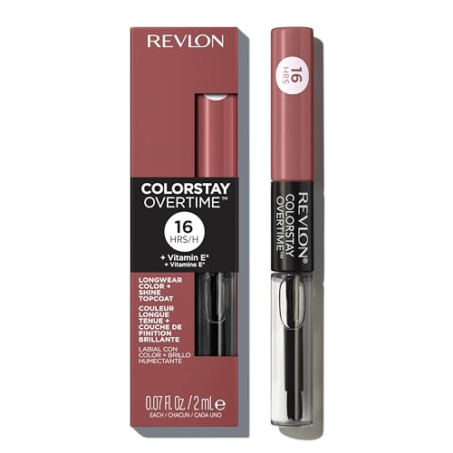 Revlon ColorStay Overtime Liquid Lipstick with Clear Lip Gloss, Long-Lasting Li…