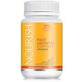 Nourish Beaute Hair Loss Supplement - With Biotin and Natural DHT Blockers - Faster, Thicker Hair Regrowth for Men and Women - 1 Month Supply