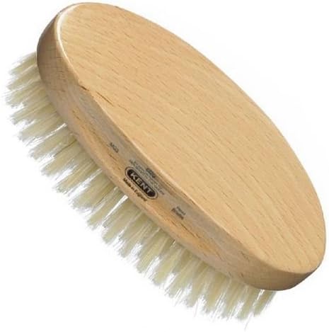 GB Kent White Oval Military Hair Brush by GB Kent