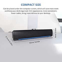 Computer PC Bluetooth Gaming Soundbar Desktop