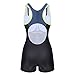 Lemef One Piece Swimsuit Boyleg Sport Swimwear for Women Black and Navy