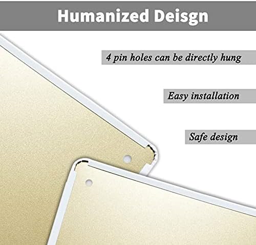 Steel hanging sign, 30cm, worth $19.99.