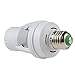 Infrared Motion Light Sensor Socket, Pawaca PIR Automatic Adjustable LED Lights Switches E27 Lamp Holder Screw Bulb Socket LD120 for Indoor Aisle Garage
