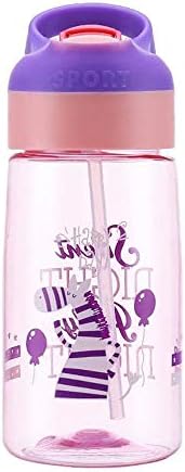 2019 Baby Sippy Cup with Straw Transition Bottle Learner Cup for Infant Toddler Kids 500ml BPA Free Top Quality,Pink Horse