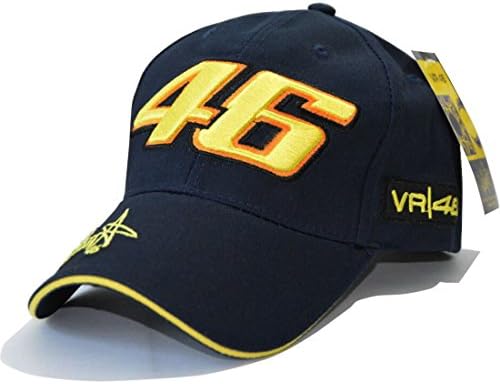 MotoGP Valentino Rossi 46 Baseball Cap Peaked Cap Outdoor Sport Hat (Dark blue1)