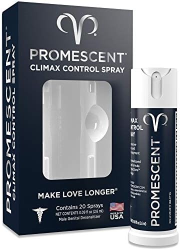 Promescent Desensitizing Delay Spray for Men Clinically Proven to Help You Last Longer in Bed – Better Maximized Sensation + Prolong Climax for Him, 2.6 ml Promescent Desensitizing Delay Spray for Men Clinically Proven to Help You Last Longer in Bed – Better Maximized Sensation + Prolong Climax for Him, 2.6 ml