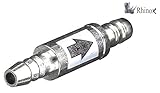 Rhinox Brass Check Valve for Aquariums (1 pc) - Sturdy, Reliable, Anti-Leak, Anti-Backflow, Non-Return CO2 Air Valve That Ensures One Directional Water Flow, Perfect for Sensitive Fish