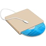 Confoly USB-C Superdrive External DVD/CD Rewriter Drive USB External DVD/CD Drive Burner for latest Mac Pro/MacBook Pro/ASUS U306UA/ASUS/DELL Latitude with USB-C Port (Gold)