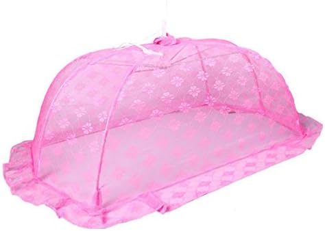 KiddosCare Mosquito Net Floral Design for Baby (Pink, Large)