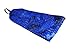 Bargain Headbands, Gold Splashed Deep Blue Batik, Soft Cloth Headwrap Headband