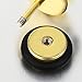 8MM Mens Gold Stud Earrings Stainless Steel Illusion Tunnel Plug Screw Back with Carbon Fiber, 2pcs