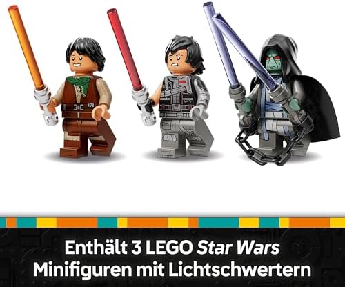 Star Wars The Force Burner Snowspeeder – Spielzeug zum Bauen und Sammeln mit 3 Minifiguren mit Lichtschwertern & Speederbike - Geschenk für Jungen ab 7 Jahren & Rebuild the Galaxy Fans - 75414