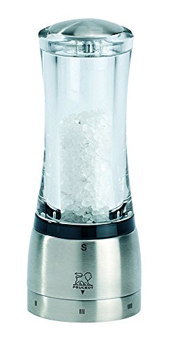 Peugeot 25434 Daman U'Select Shaftless 6.5 Inch Salt Mill, Stainless Steel