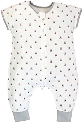 Nest Designs Soft Bamboo Sleep Sack Sleep Suit, wearable blanket (Medium, Teddy)