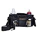 Highest Quality Universal Stroller Organizer, Black (More Color Options Available), Also Converts to Crossbody Bag/Shoulder Bag, Car Organizer and Wagon Organizer, by Mommydaddy&me. Black