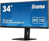 iiyama XUB3493WQSU-B5 34" Ultra Wide 1440p ADS-IPS HDR Monitor 21:9 FreeSync 4ms view 2