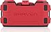 BRAVEN BRV-1M Portable Wireless Bluetooth Speaker [12 Hours][Waterproof] Built-in 2200 mAh Power Bank Charger - Red/Black