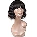 Ms Taj Short Afro Kinky Curly Human Hair Wigs for Black Women Brazilian Virgin Short Curly Afro Wigs None Lace 150% Density Unprocessed Afro Wig Human Hair Curly Machine Made (wavy wig)