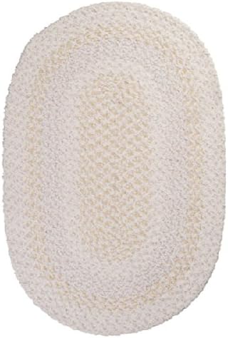 Blokburst Polypropylene Braided Rug, 4-Feet by 6-Feet, Cloud White