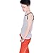 Womens Les Lesbian Tomboy Short Chest Binder Vest Tank Tops (S, Grey)