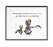 The Little Prince with Fox Inspired Quote Watercolor Art Print Le Petit Prince Wall Decor Art Nursery Wall Hanging Nursery Decor No Framed AP086