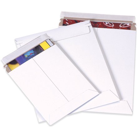 Self-Seal Flat Mailers, 9 3/4" x 12 1/4" White - [PRICE is per CASE]