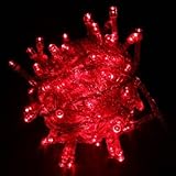 1 X RED Linkable Led String Lights For Holiday Christmas Party Decoration (10M, 100LED)