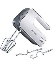 Hand Mixer Electric Handheld Mixer 300W 5 Speed Turbo Egg Blender with Twisted Wire Beaters and Whisk for Easy Whipping Mixing Cookies Cream Brownies Cake Baking Dough Batters