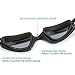 MIGAGA Swim Goggles, Triathlon Glasses ,Anti Fog Cool Design Clear Vision No Leaking UV Protection, Anti-Scratch Swimming Glasses,Free Earplugs And Nose Clip (Black)